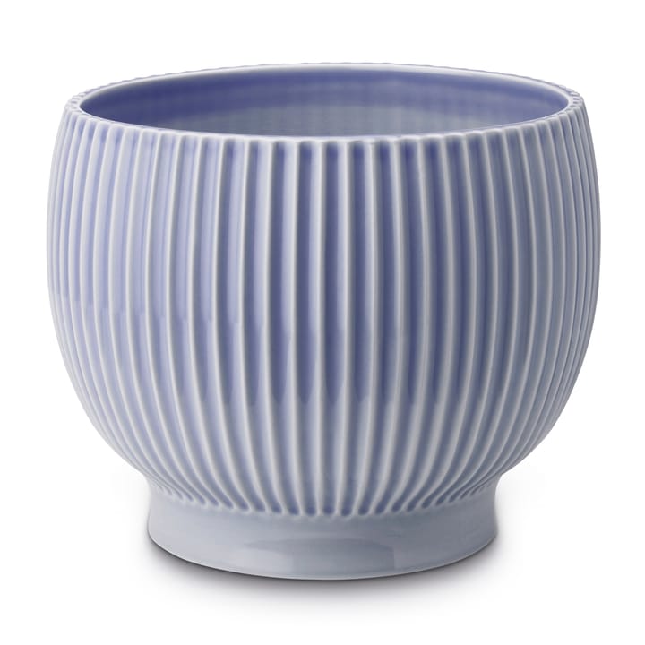 Vaso de flores com relevo Knabstrup Ø16,5 cm - Lavender blue - Knabstrup Keramik