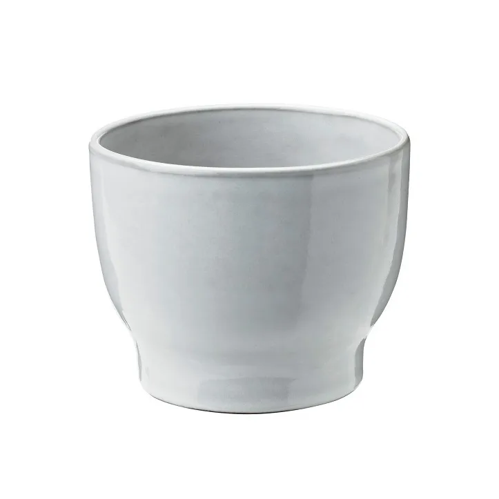 Vaso de flores de exterior Knabstrup Ø12,5 cm, branco Knabstrup Keramik