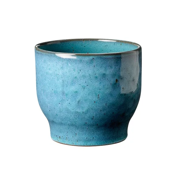 Vaso de flores de exterior Knabstrup Ø12,5 cm, dusty blue  Knabstrup Keramik