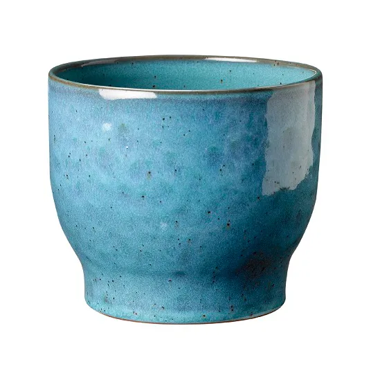 Vaso de flores de exterior Knabstrup Ø14,5 cm, dusty blue  Knabstrup Keramik