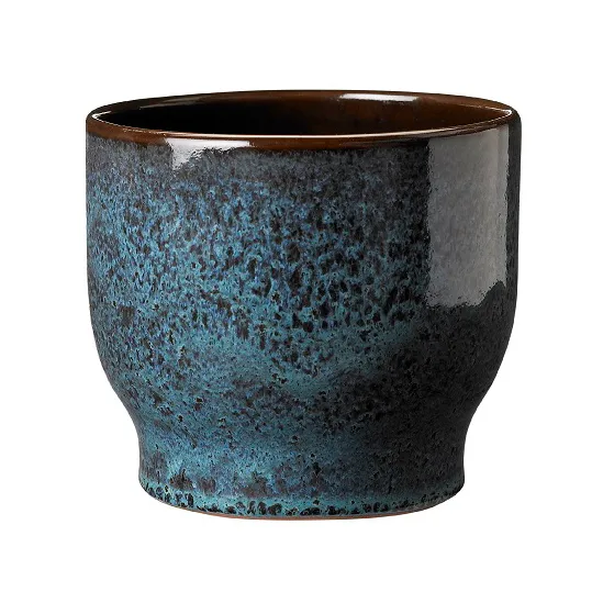 Vaso de flores de exterior Knabstrup Ø14,5 cm, sea green Knabstrup Keramik