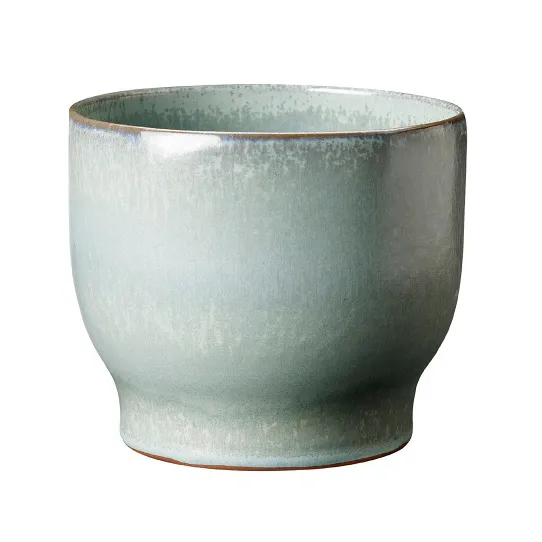 Vaso de flores de exterior Knabstrup Ø14,5 cm, soft menta Knabstrup Keramik