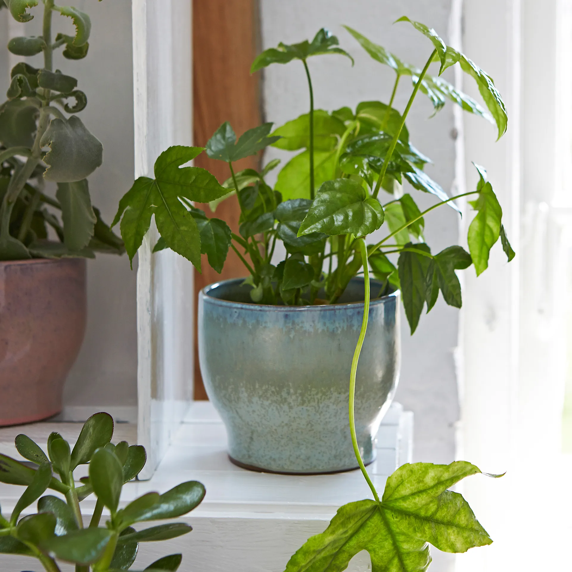 Vaso de flores de exterior Knabstrup Ø14,5 cm, soft menta Knabstrup Keramik