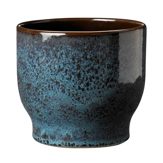 Vaso de flores de exterior Knabstrup Ø16,5 cm, sea green Knabstrup Keramik