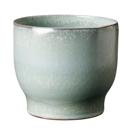 Vaso de flores de exterior Knabstrup Ø16,5 cm, soft menta Knabstrup Keramik