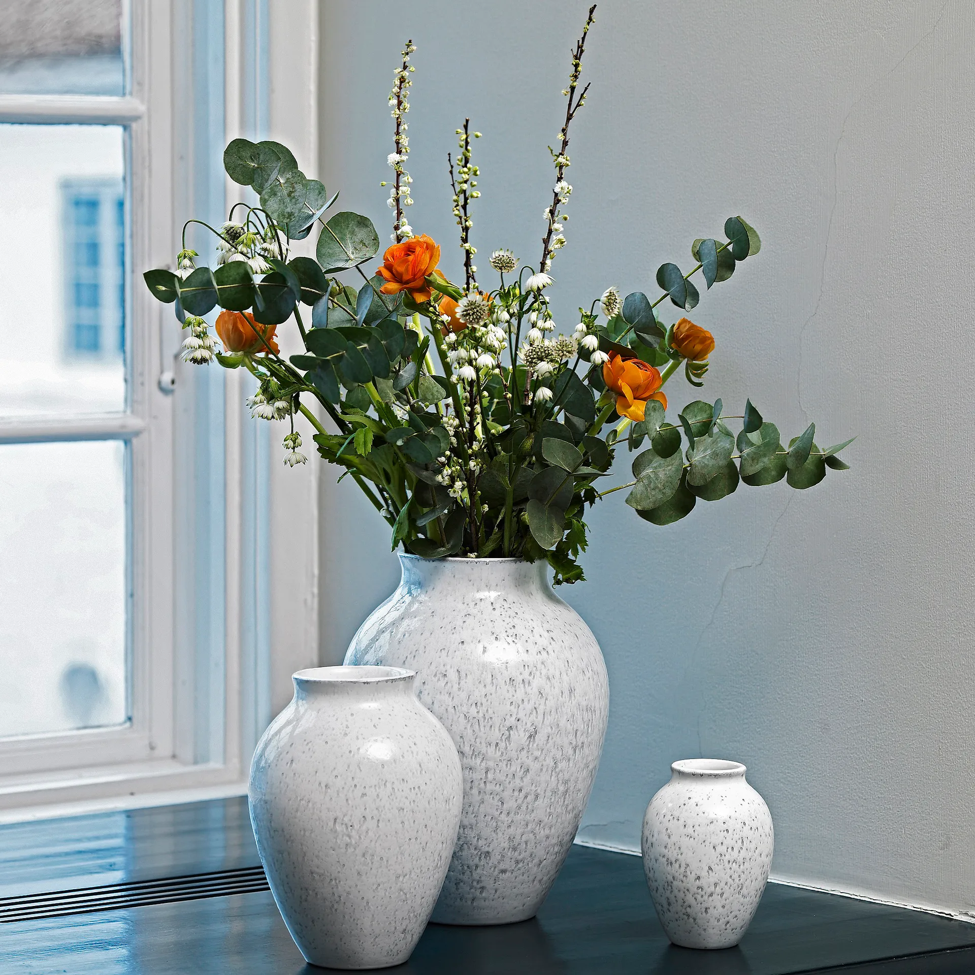 Vaso Knabstrup 12,5 cm, branco Knabstrup Keramik