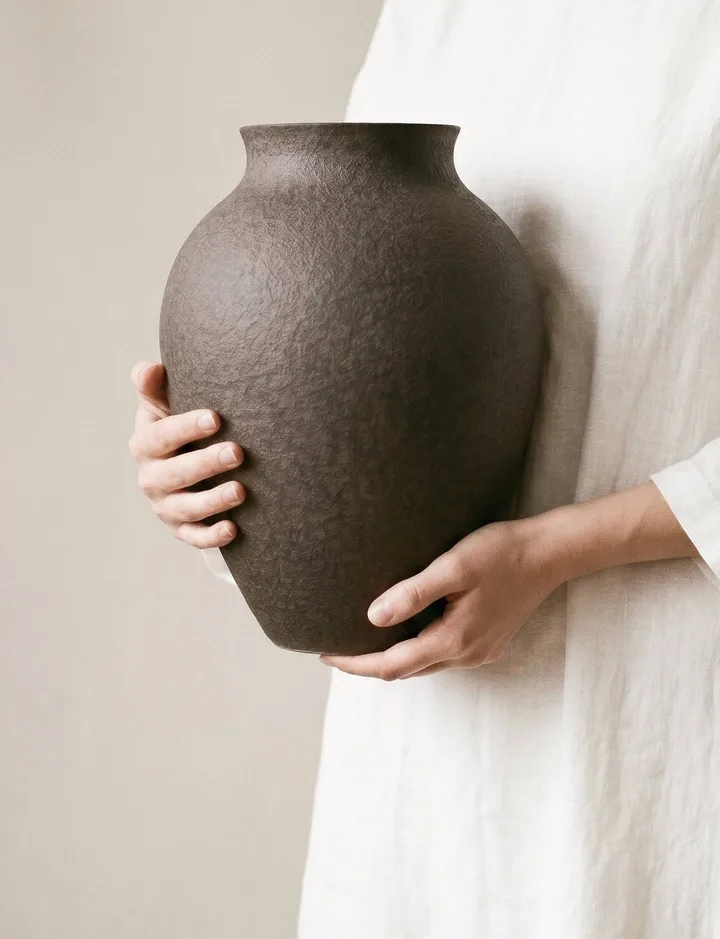 Vaso Knabstrup 20 cm - Bark - Knabstrup Keramik