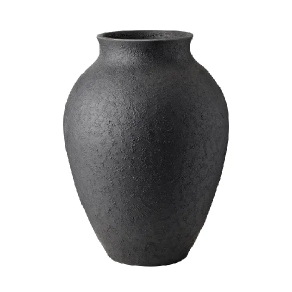 Vaso Knabstrup 20 cm, Preto Knabstrup Keramik