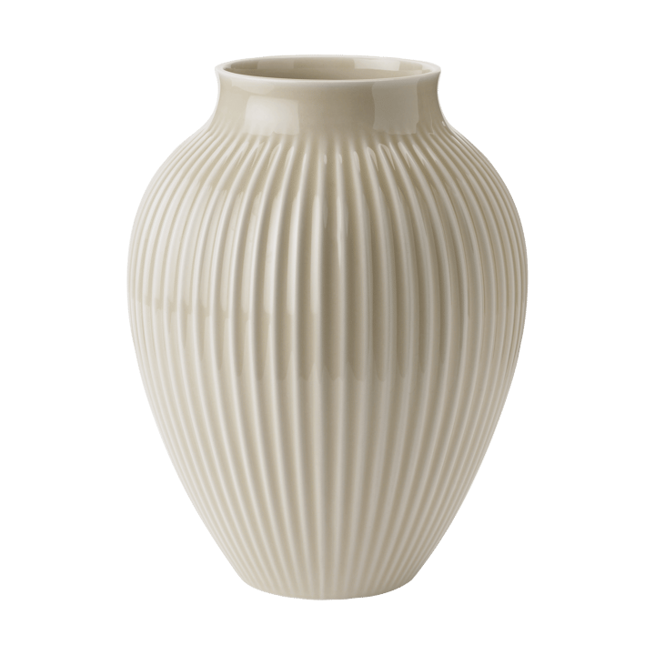 Vaso Knabstrup 27 cm - Ripple sand - Knabstrup Keramik