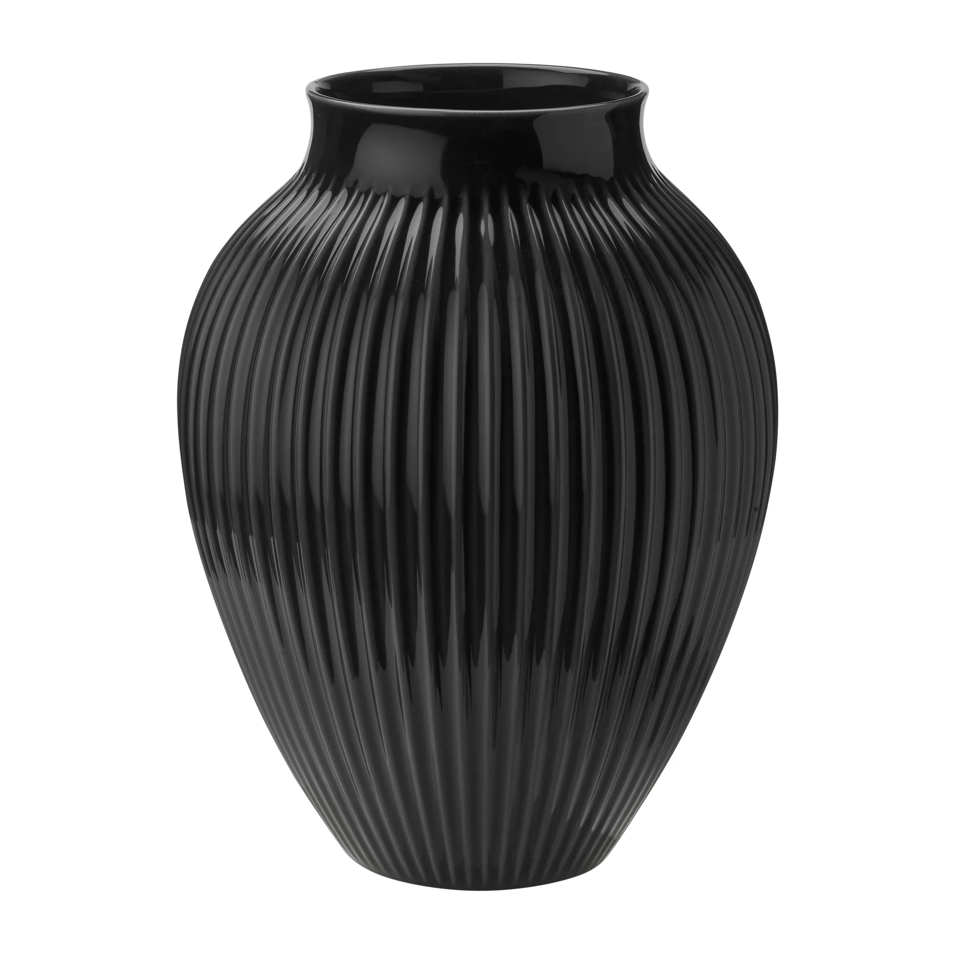 Vaso Knabstrup 35 cm, Preto Knabstrup Keramik