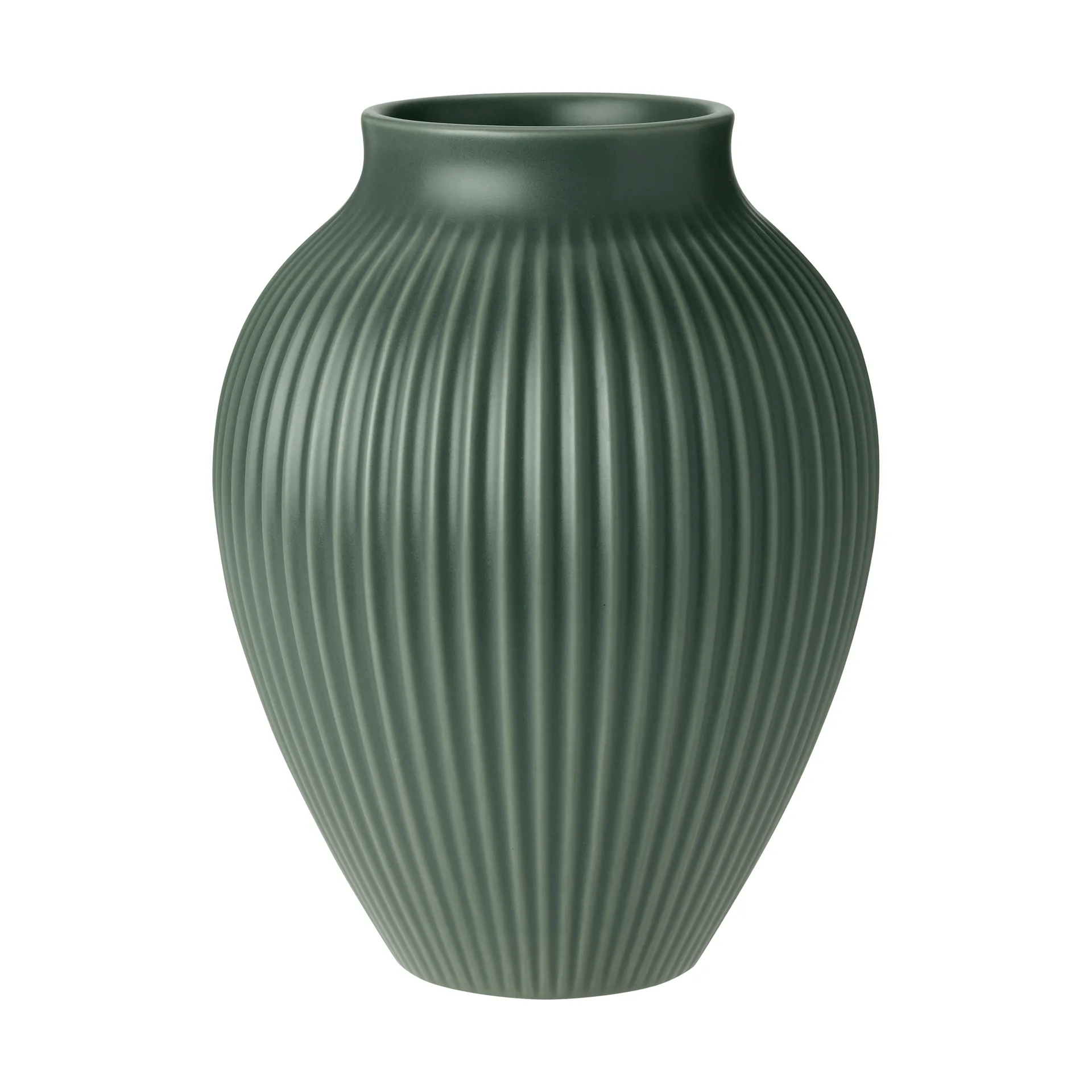 Vaso Knabstrup Ripple mate verde celadon, 20 cm Knabstrup Keramik