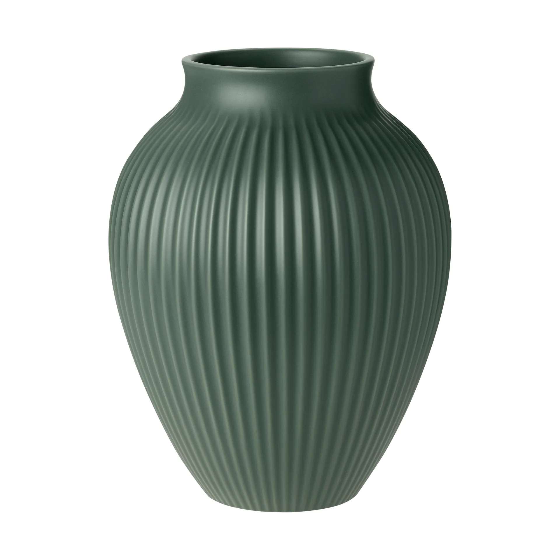 Vaso Knabstrup Ripple mate verde celadon, 27 cm Knabstrup Keramik