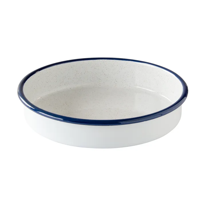 forma de forno Kockums - Kockums white-azul, redonda, Ø24 cm - Kockums Jernverk