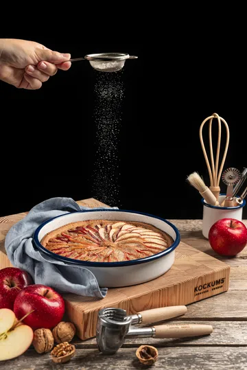 forma de forno Kockums - Kockums white-azul, redonda, Ø28 cm - Kockums Jernverk