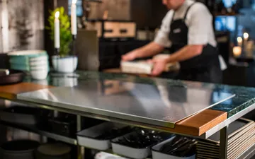 Kockums bancada de cozinha em aço inoxidável - 80x60 cm - Kockums Jernverk