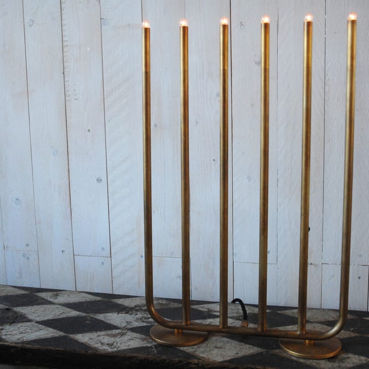 Castiçal December 6, Latão cru Konsthantverk