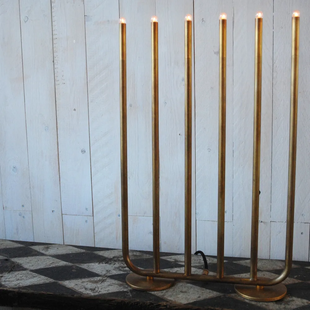 December candelabro de Advento 6, Latão cru Konsthantverk