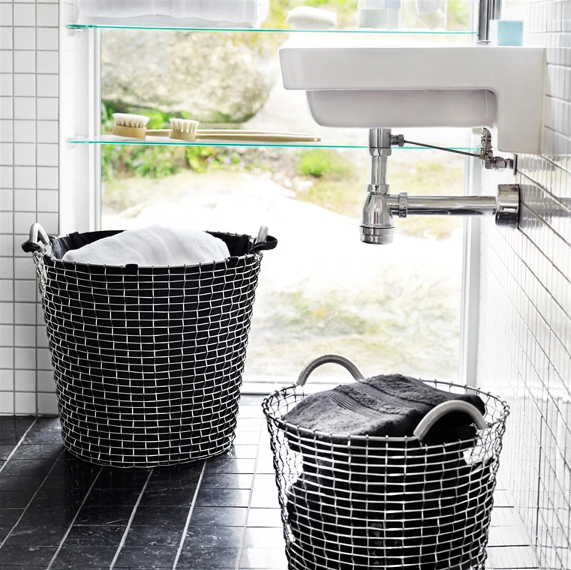Cesto de roupa Korbo, preto 65 l KORBO