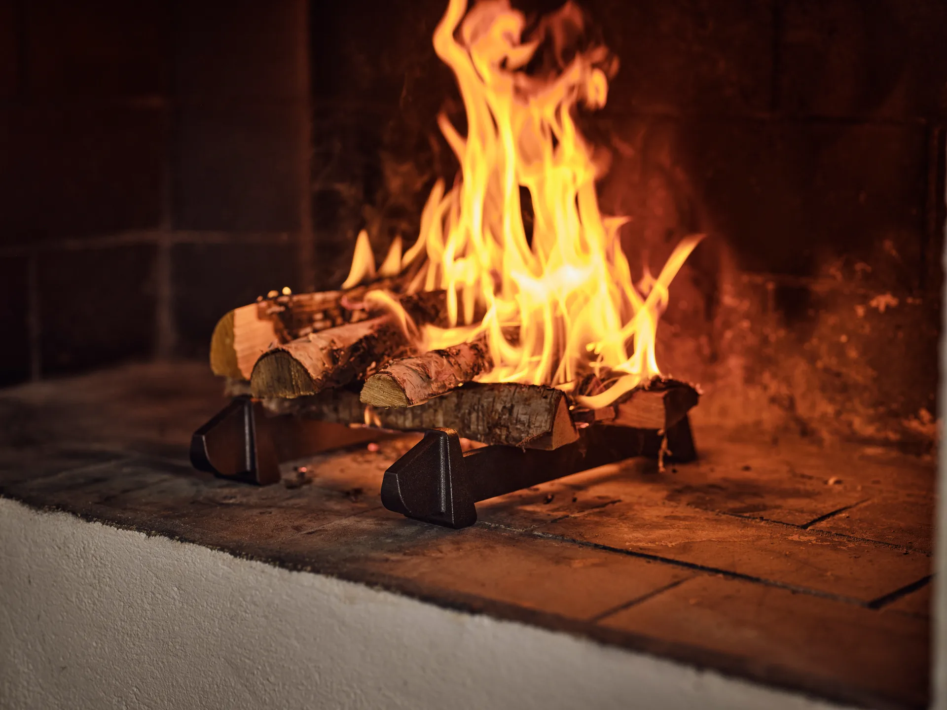 Korbo Fire-works suporte de lareira 2 unidades, Ferro fundido KORBO