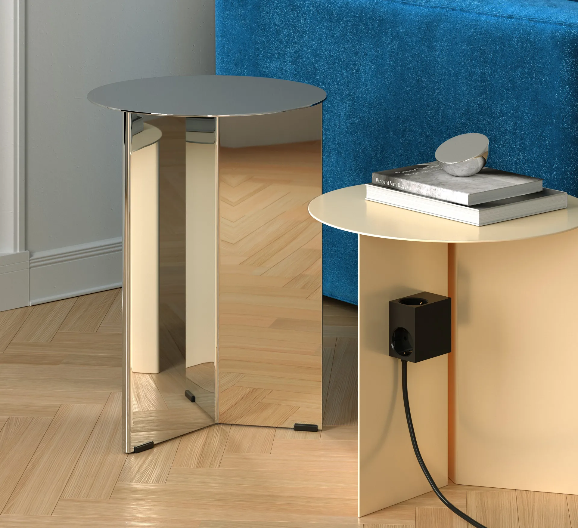 Adaptador tomada Cuboid 2 m, Black Kord