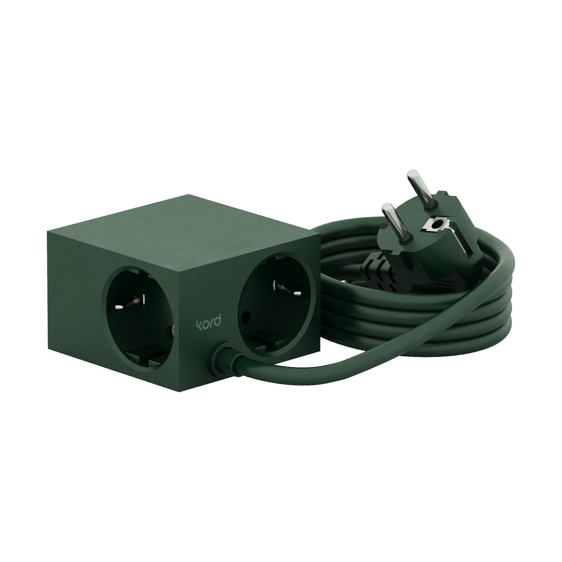 Adaptador tomada Cuboid 2 m, Dark Green Kord