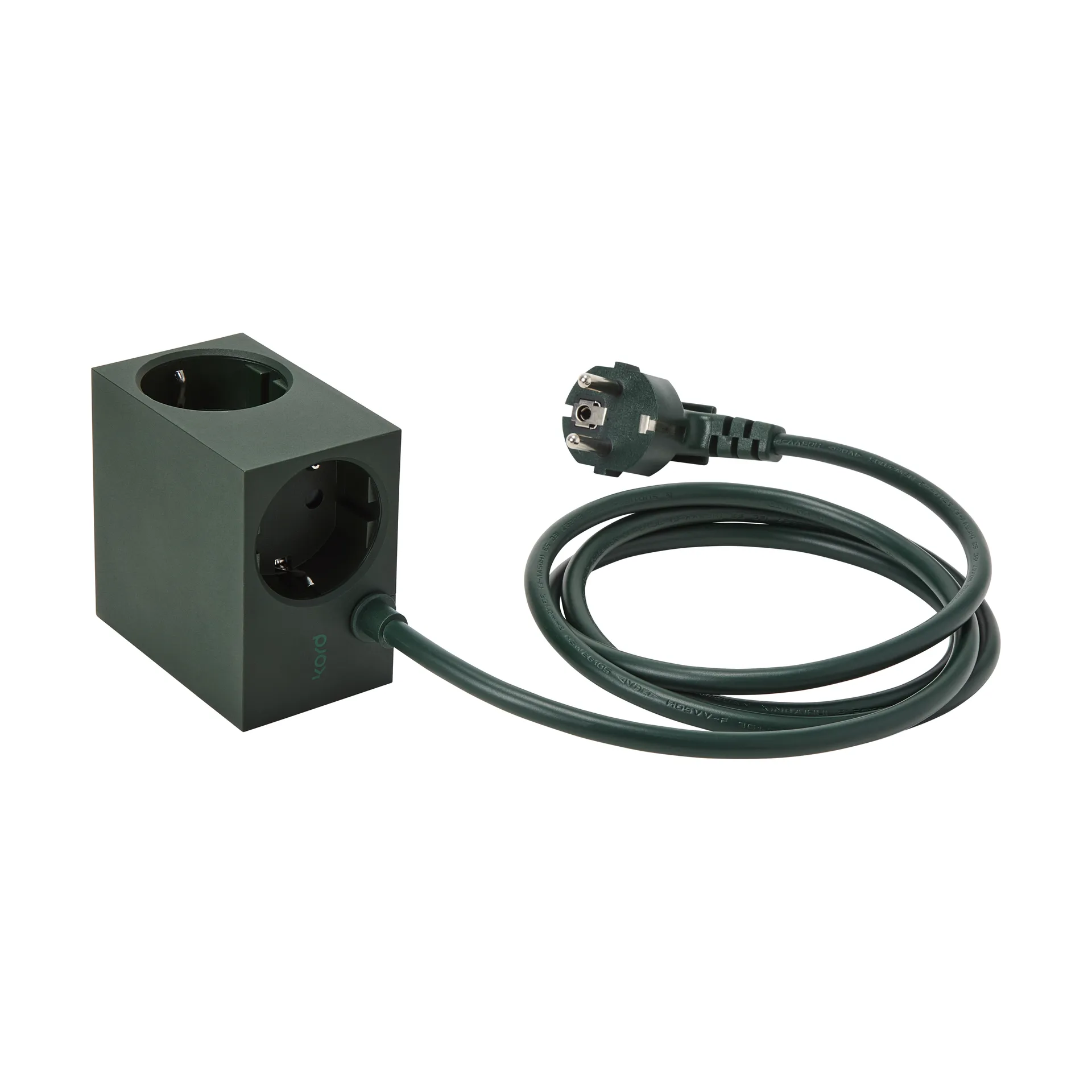 Adaptador tomada Cuboid 2 m, Dark Green Kord