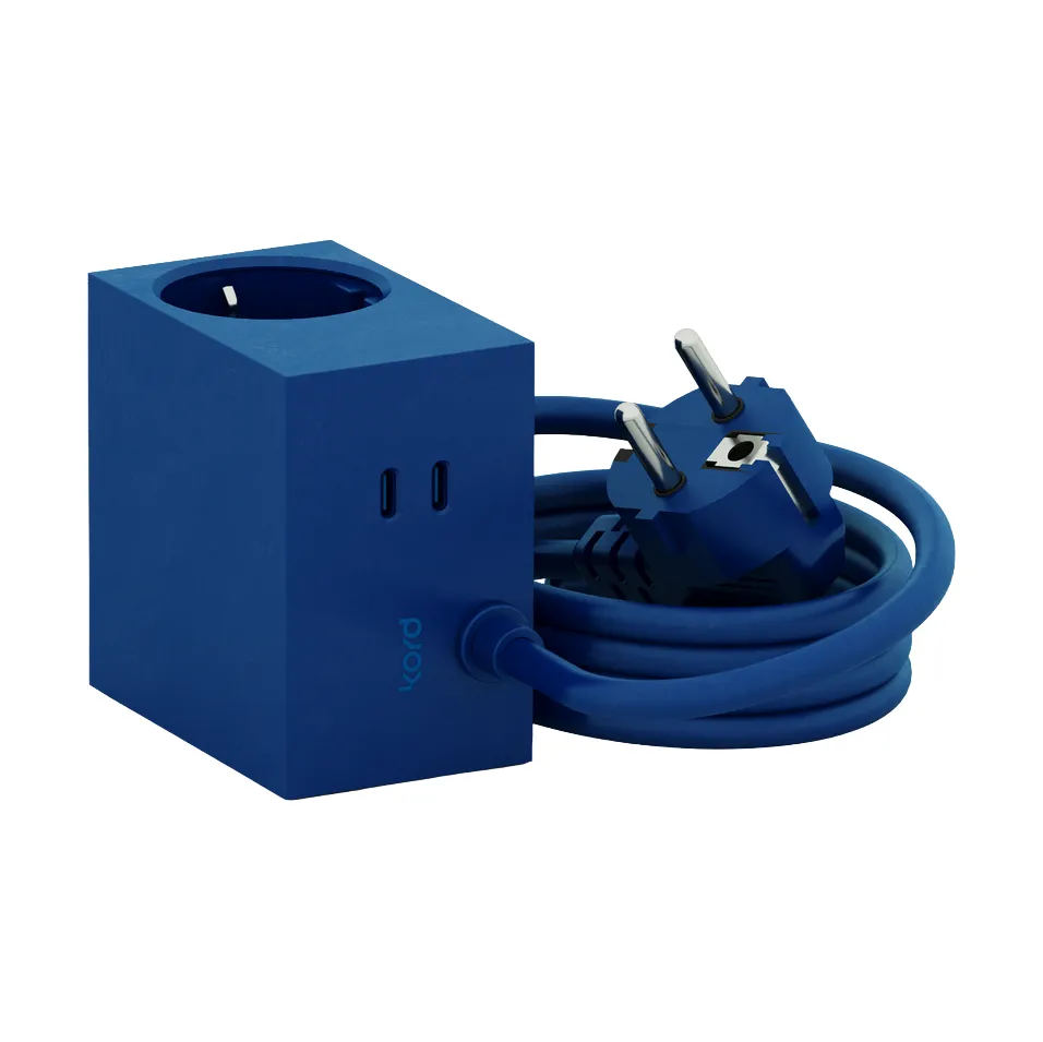 Adaptador tomada Cuboid+ USB-C 30W 2 m, Catalina Blue Kord