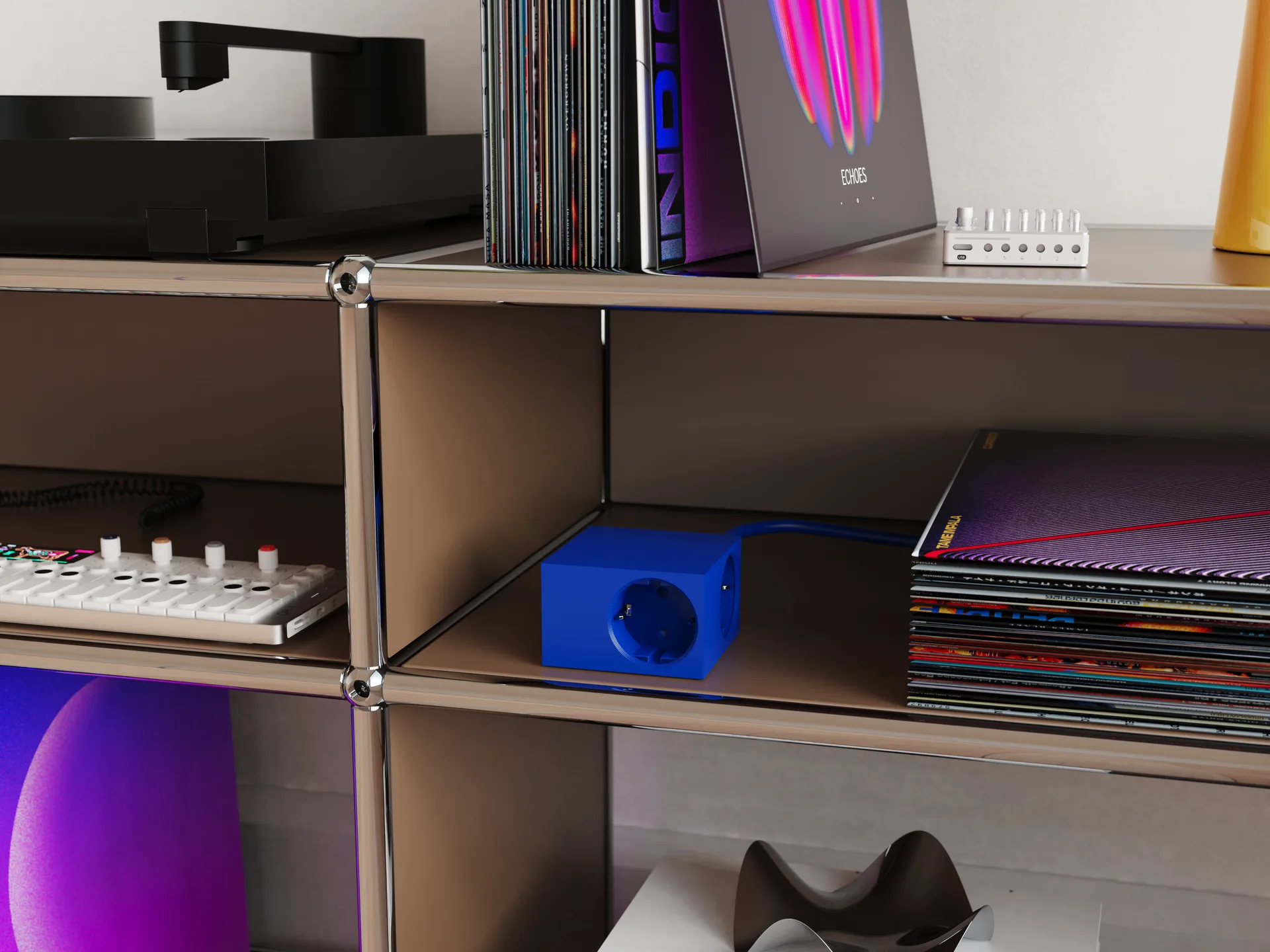 Adaptador tomada Cuboid+ USB-C 30W 2 m, Catalina Blue Kord