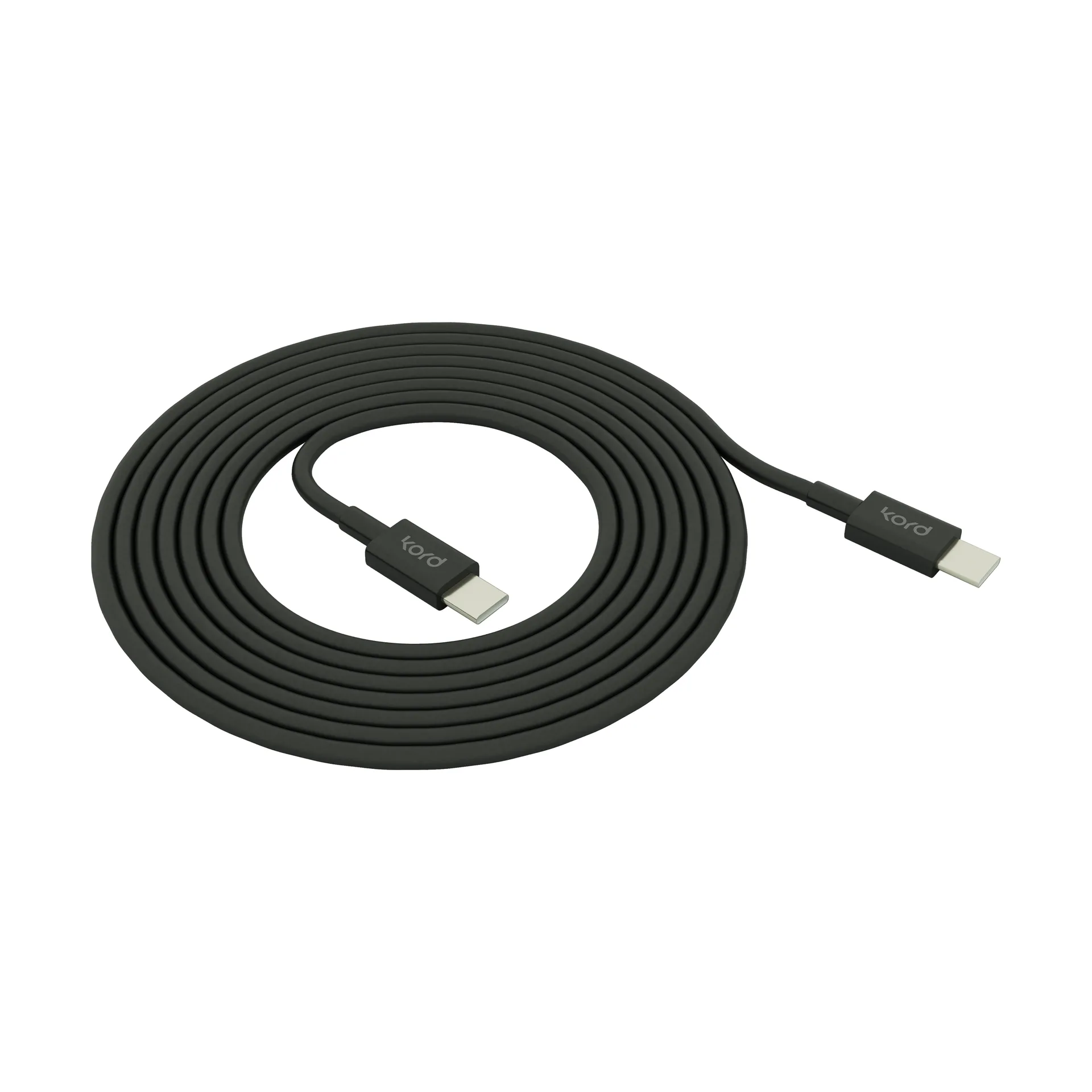 Cabo de carregamento Kord USB-C para USB-C 1,8 m, Black Kord