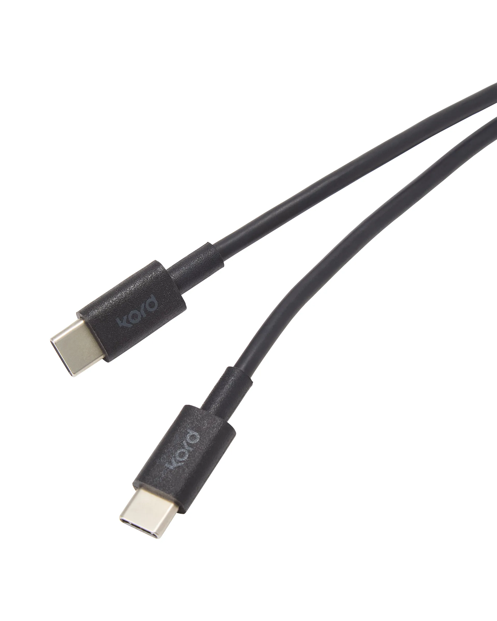 Cabo de carregamento Kord USB-C para USB-C 1,8 m, Black Kord