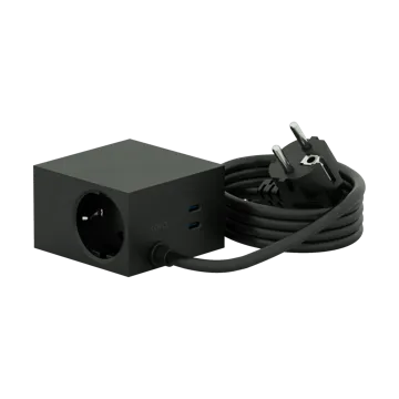 Cuboid+ bloco de tomadas USB-C 30W 2 m - Black - Kord