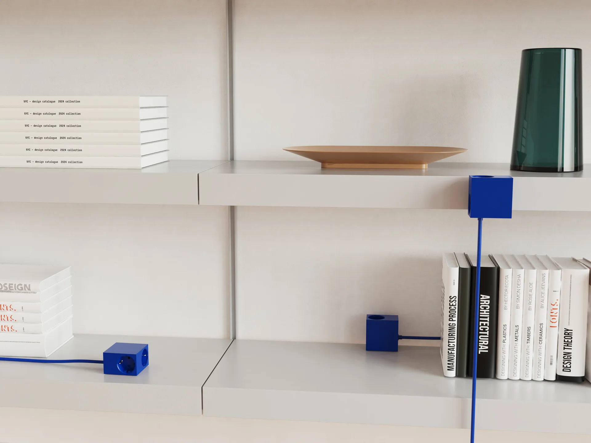 Cuboid+ bloco de tomadas USB-C 30W 2 m, Catalina Blue Kord