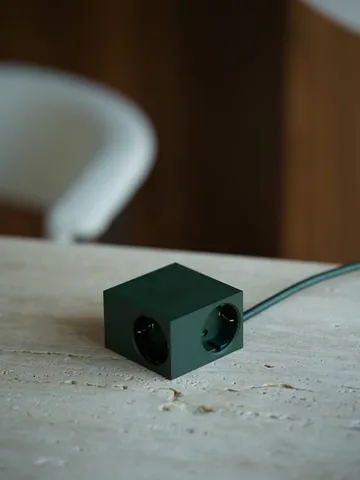 Cuboid+ bloco de tomadas USB-C 30W 2 m - Dark Green - Kord