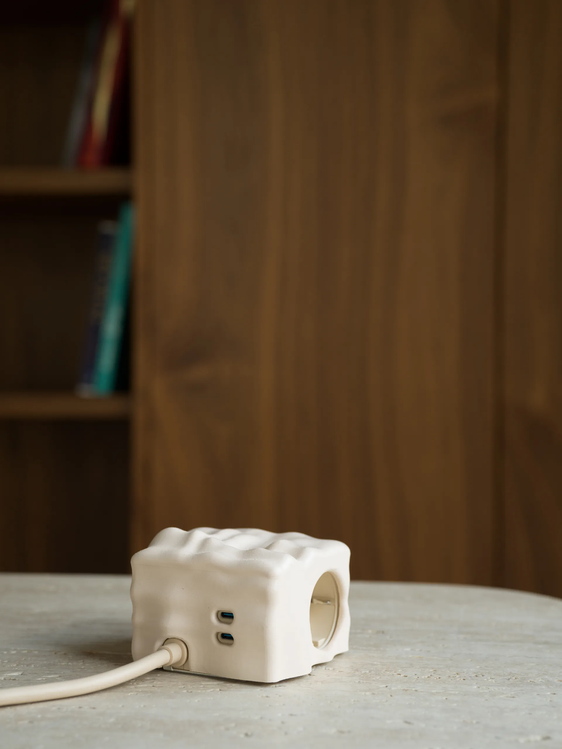 Cumulus+ case-capa para tomada múltipla Cuboid+, Beige Kord