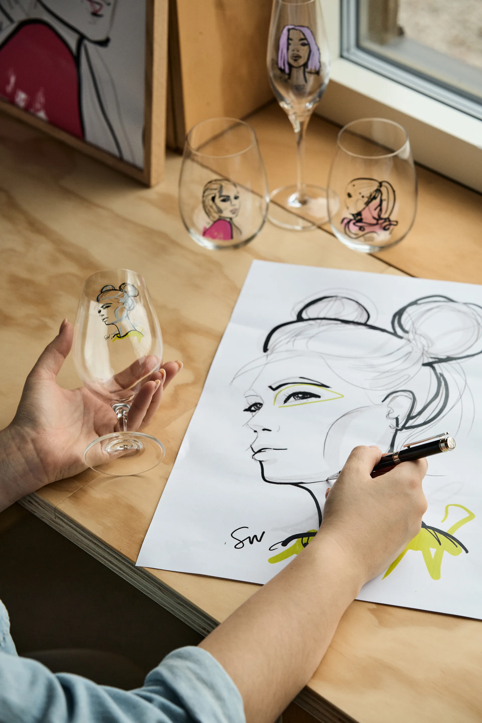 Copo All about you, 2 un., love you (rosa) Kosta Boda