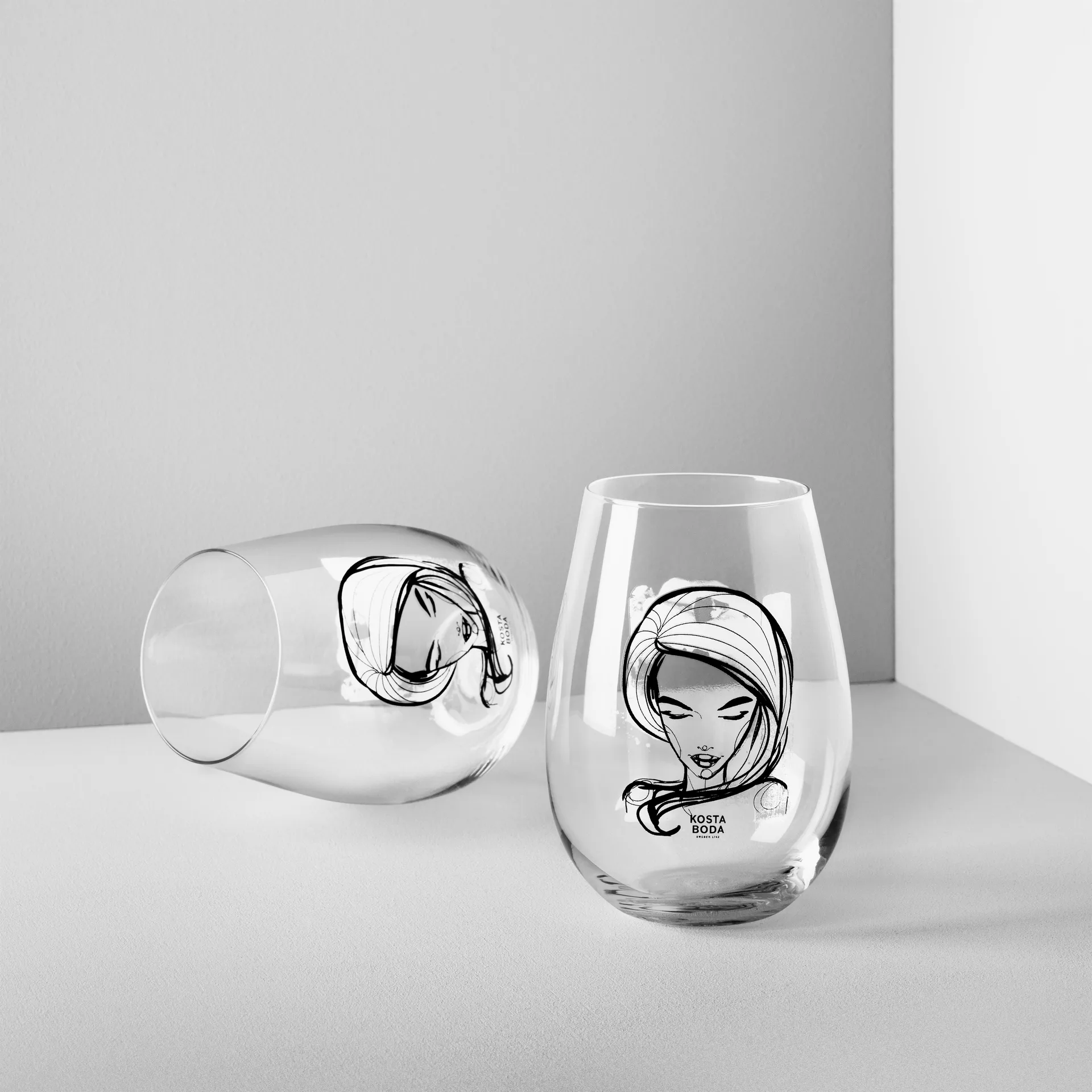 Copo All about you, 2 un., need you (branco) Kosta Boda