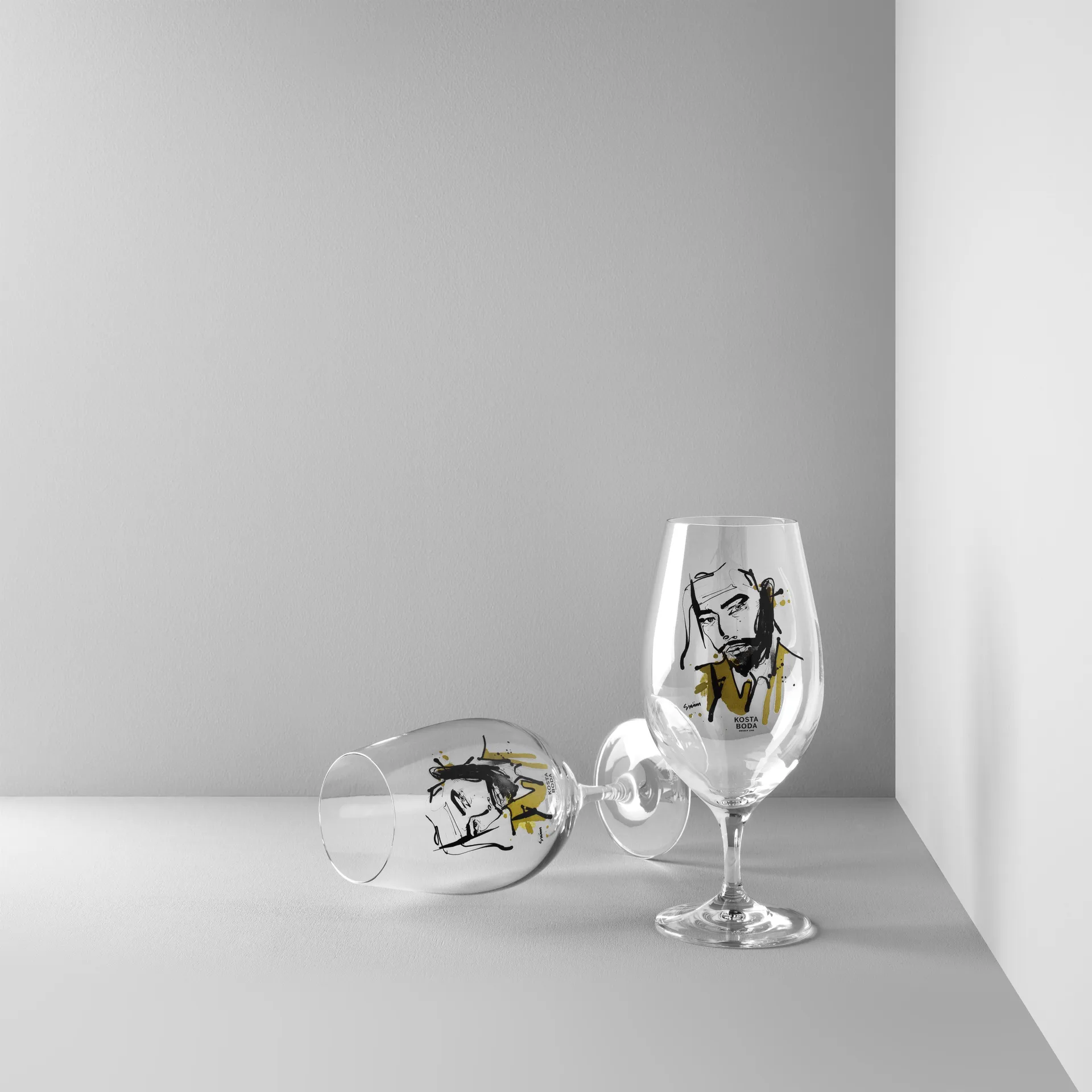 Copo de cerveja All about you, 2 un., Want him (verde) Kosta Boda