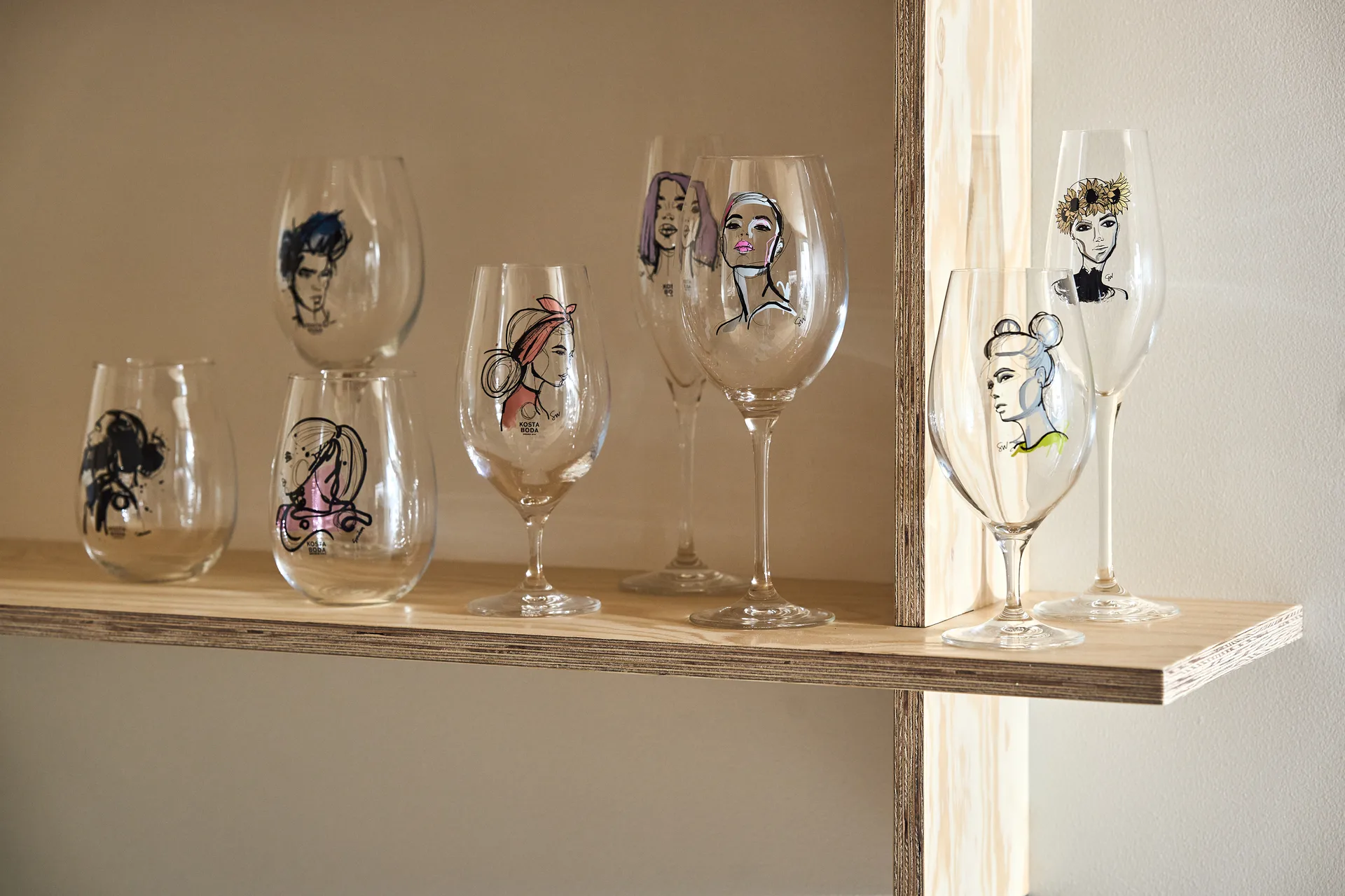 Copo de vinho All about you, 2 un., Miss him (azul) Kosta Boda
