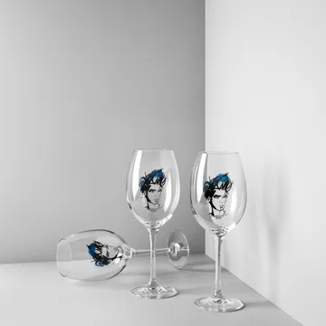 Copo de vinho All about you, 2 un. - Miss him (azul) - Kosta Boda