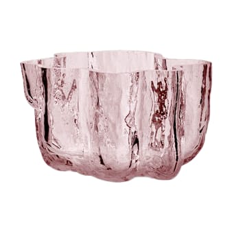 Crackle porta-velas 5,8 cm - Rosa - Kosta Boda