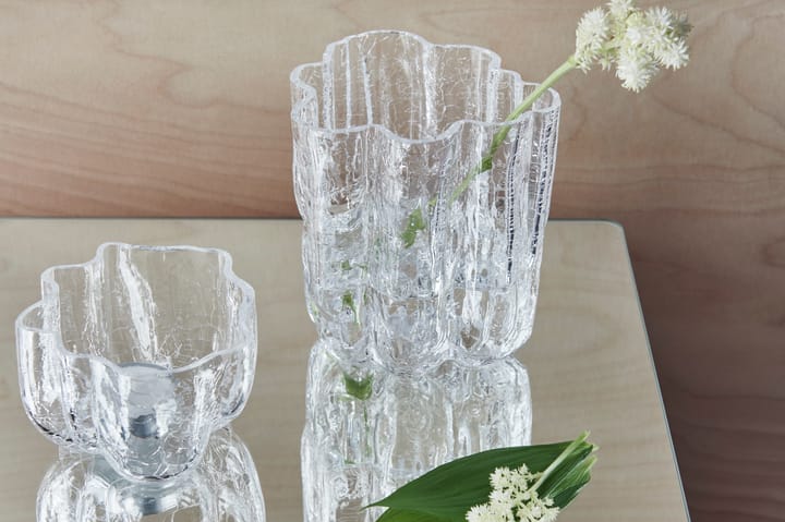 Crackle porta-velas 5,8 cm, Transparente Kosta Boda