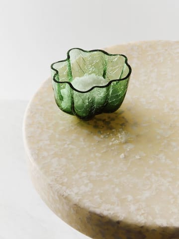 Crackle porta-velas 5,8 cm - Verde escuro - Kosta Boda