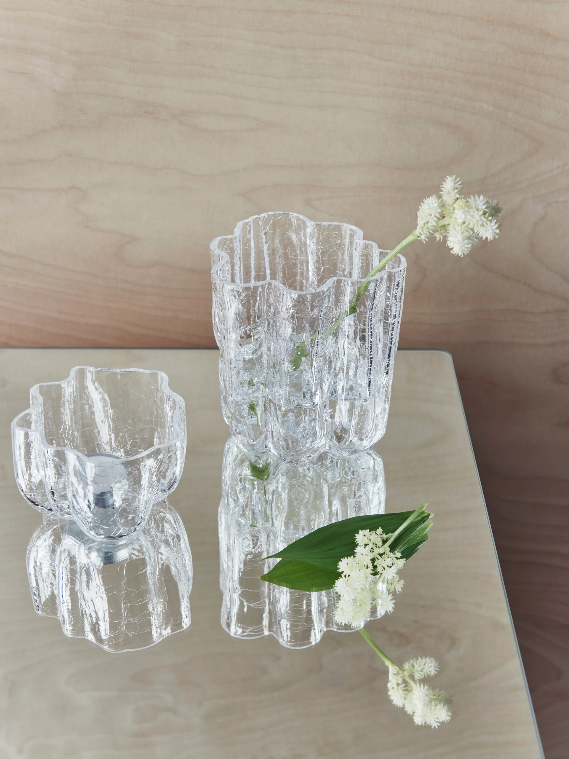 Crackle vase 12,1 cm, Transparente Kosta Boda