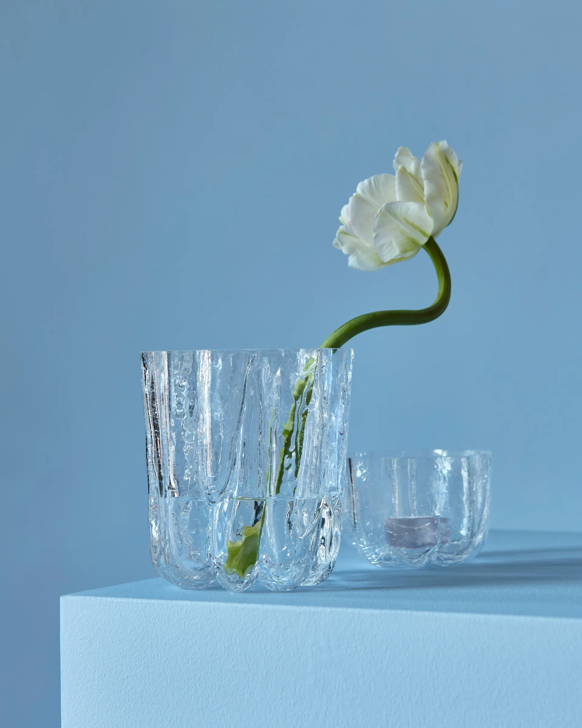Crackle vase 12,1 cm, Transparente Kosta Boda