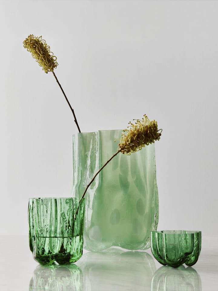 Crackle vase 12,1 cm, Verde escuro Kosta Boda