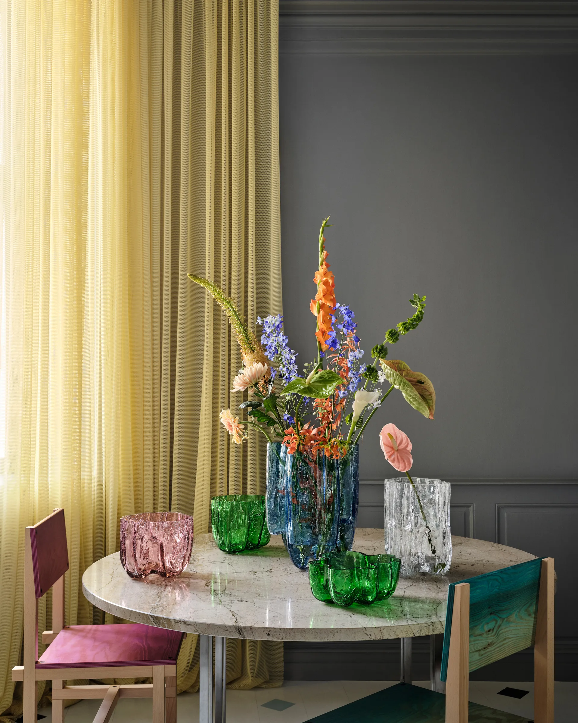 Crackle vaso 17,5 cm, Rosa Kosta Boda