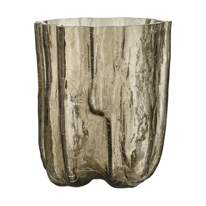 Crackle Vaso 28 cm - Taupe - Kosta Boda