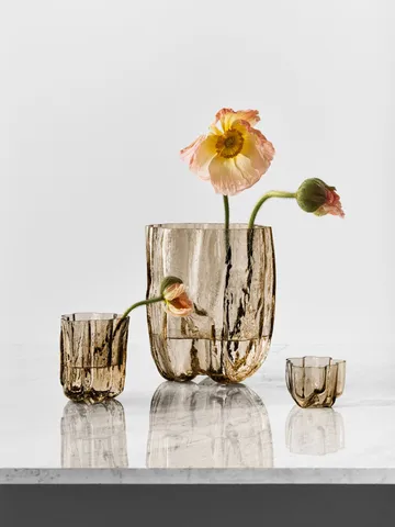 Crackle Vaso 28 cm - Taupe - Kosta Boda