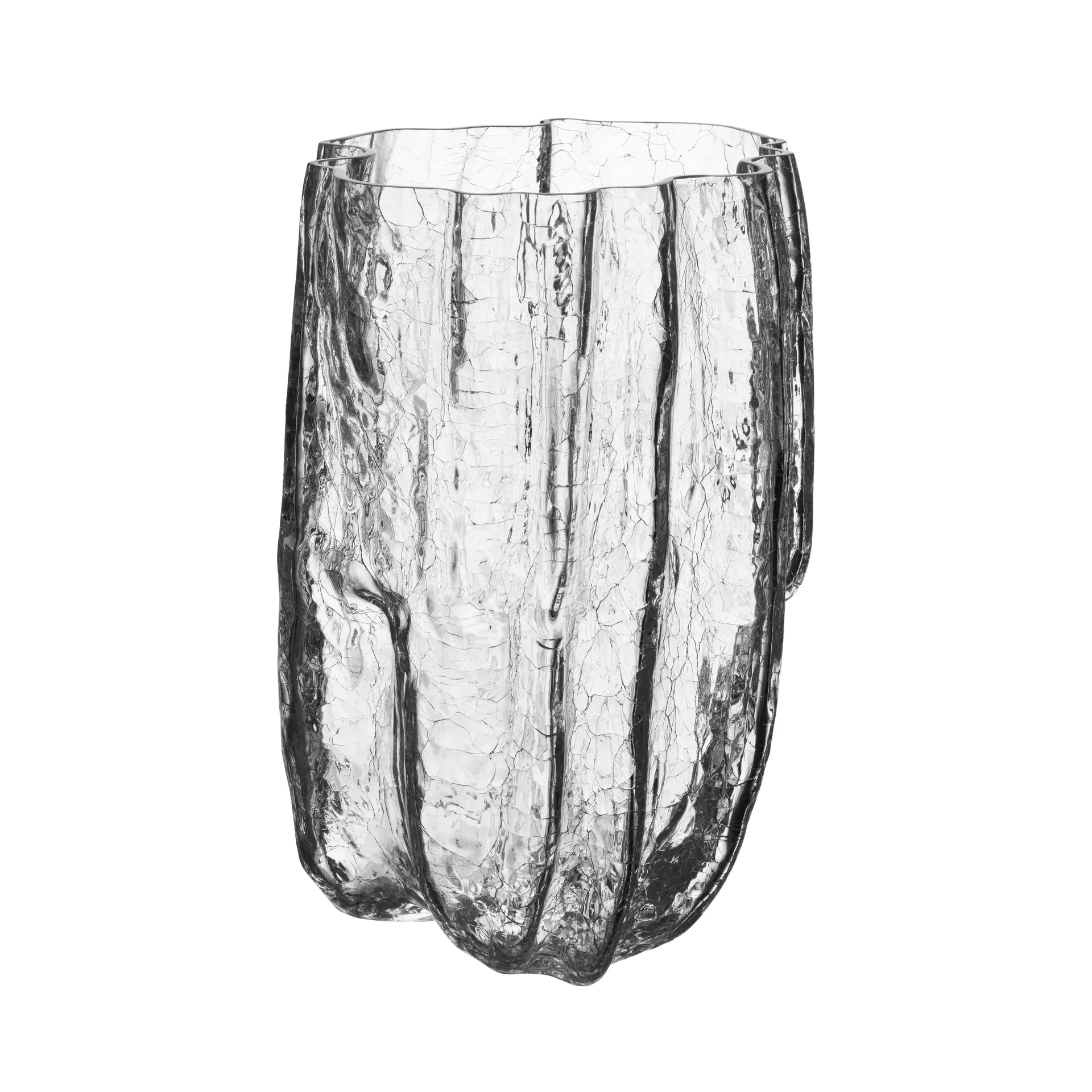 Crackle Vaso 28 cm, transparente Kosta Boda