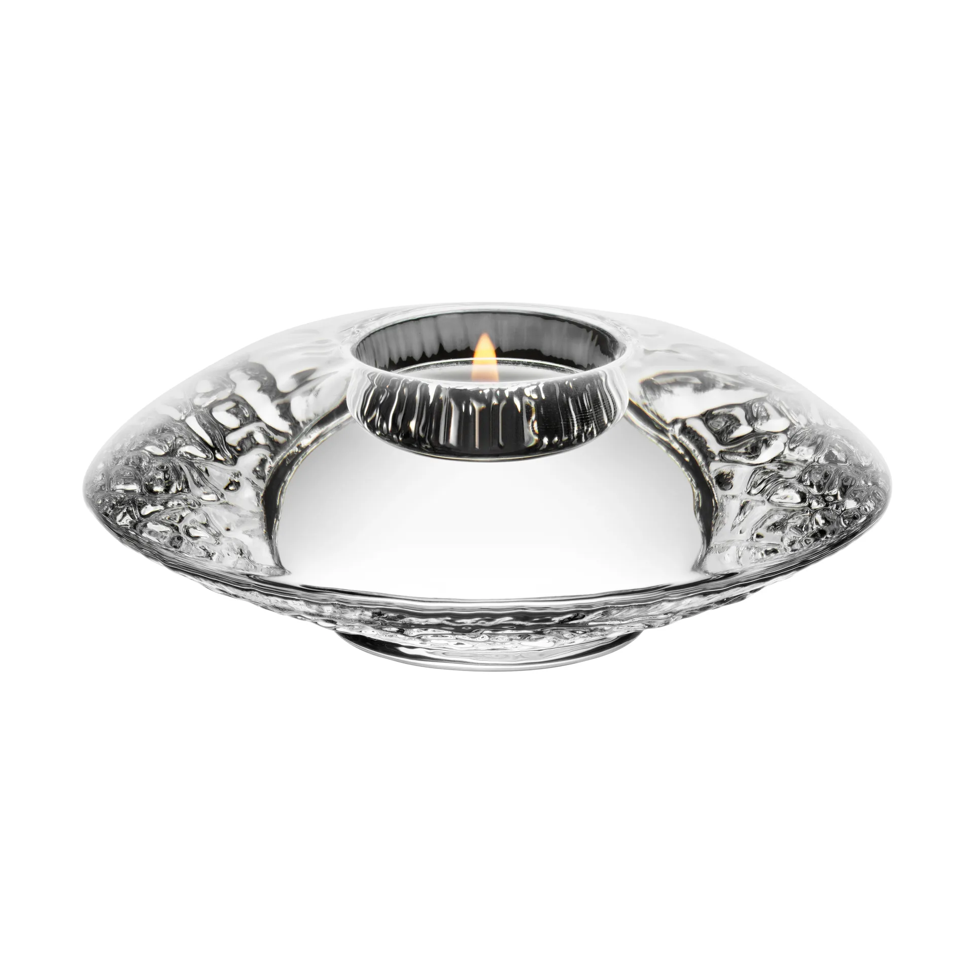 Discus porta-vela 140 mm, Transparente Kosta Boda